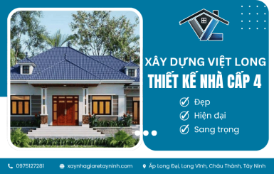 Xây Dựng Việt Long chuyên thiết kế nhà cấp 4 đẹp, hiện đại, sang trọng